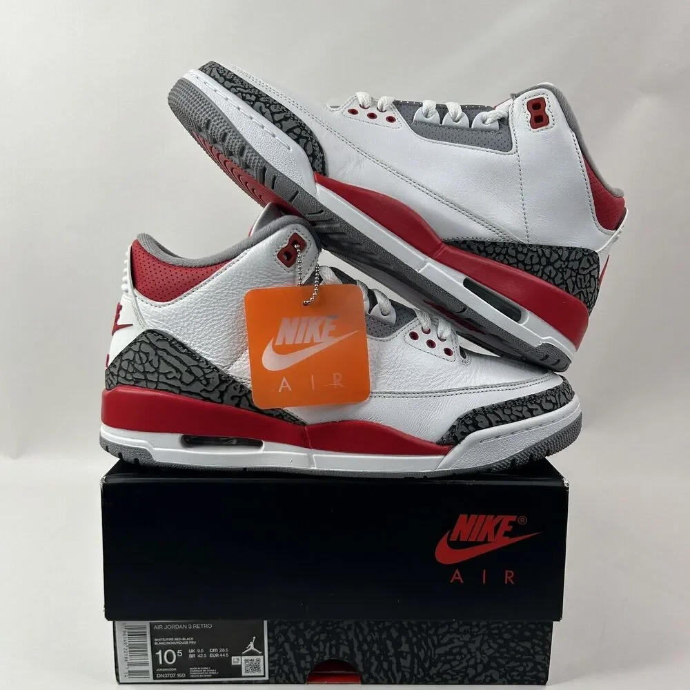 Nike Shoes Air Jordan 3 Retro OG “Fire Red” 2024